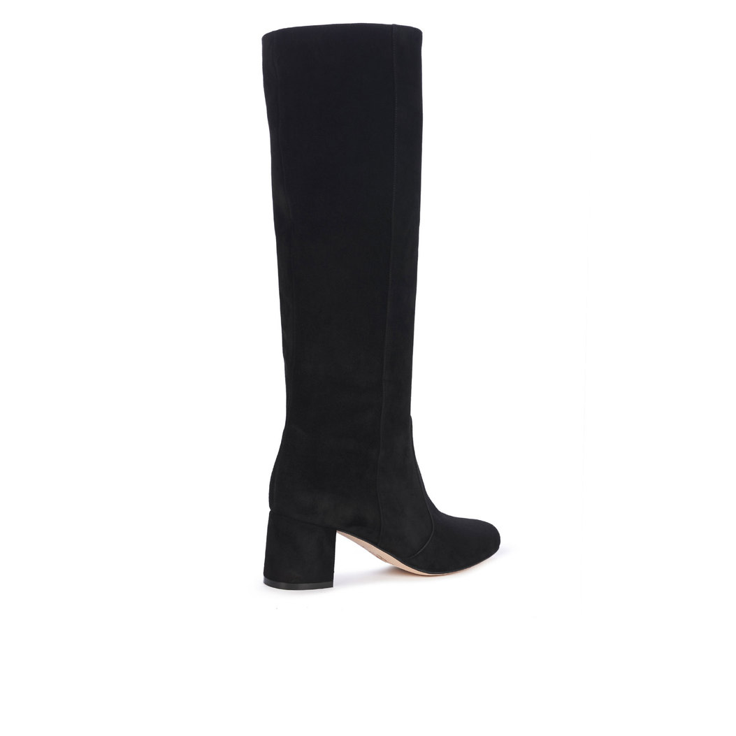 CHELSEA Black Suede Boots GINA